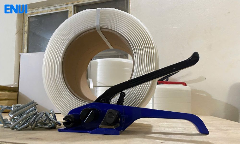 Trọn bộ đóng hàng dây composite 25mm, khóa đai 25mm, kìm siết đai 13-32mm 