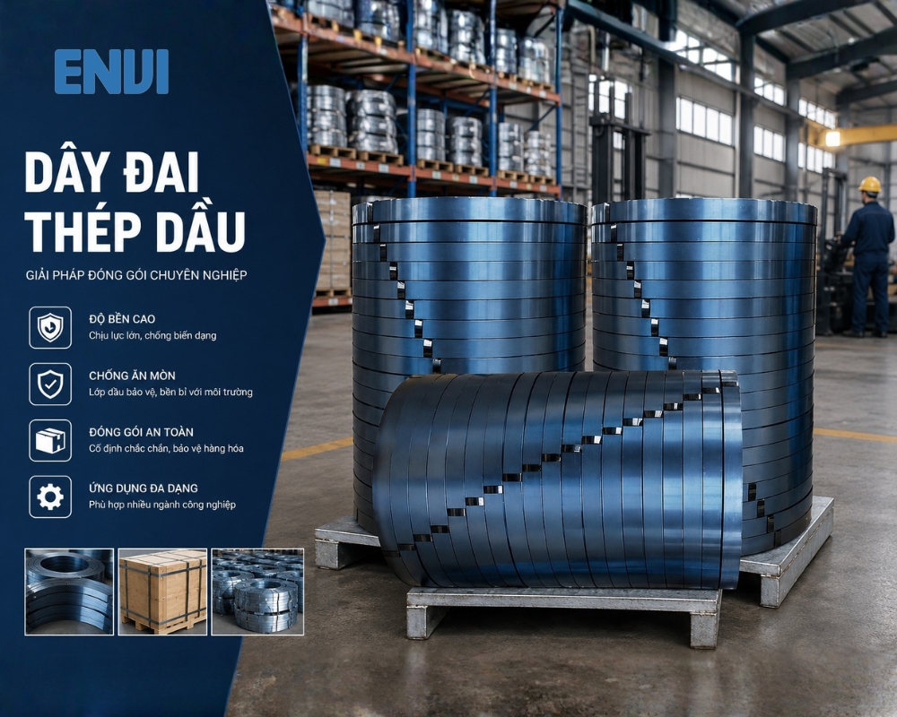 Dây đai thép dầu chất lượng cao tại Envi Vina