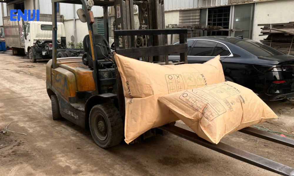 Ứng dụng túi khí chèn hàng container