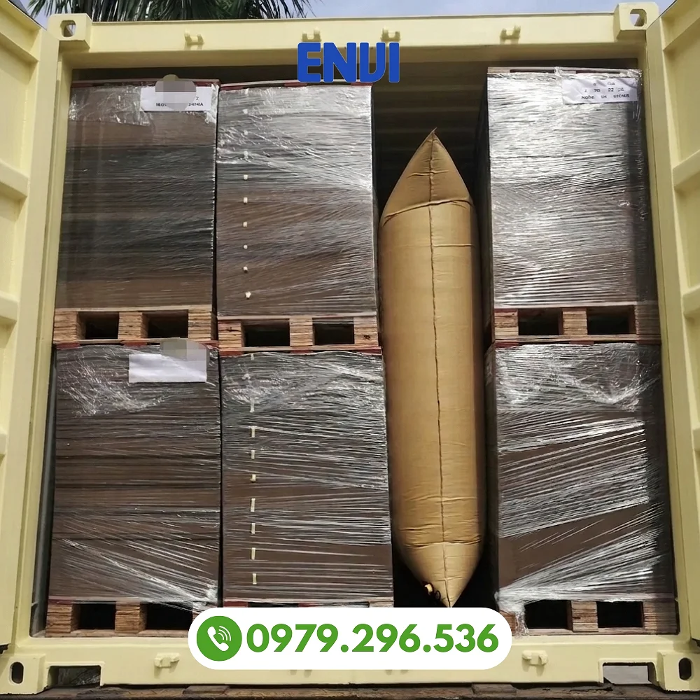 Túi khí chèn container bảo vệ hàng hóa, chống va đập khi vận chuyển