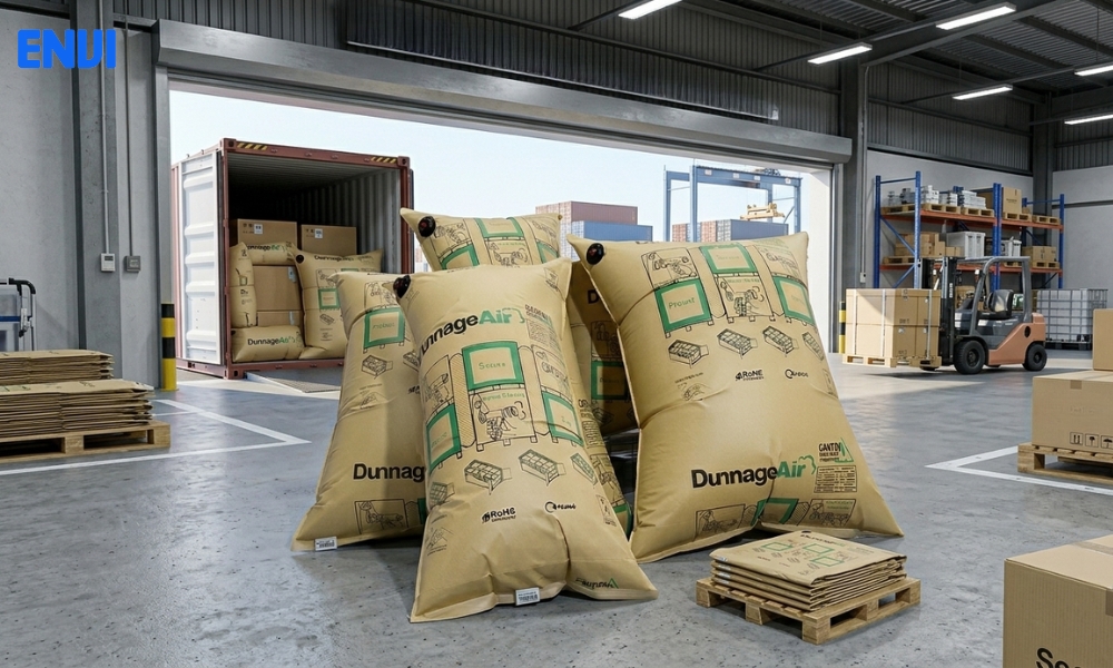 Ứng dụng túi khi chèn hàng 1000x1800mm trong logistics